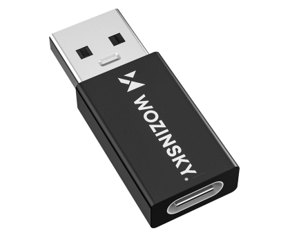 Przejściówka Wozinsky AdapterUSB-A USB-C OTG czarny WAAC-01